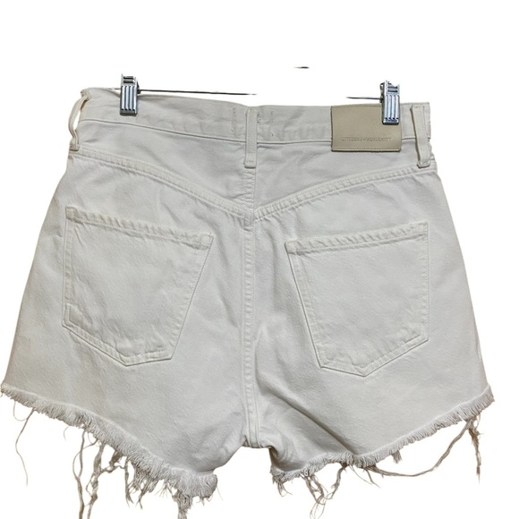 Citizens of Humanity Womans White Marlow Cut Off Shorts Size 24. Premium Vintage - Picture 2 of 9